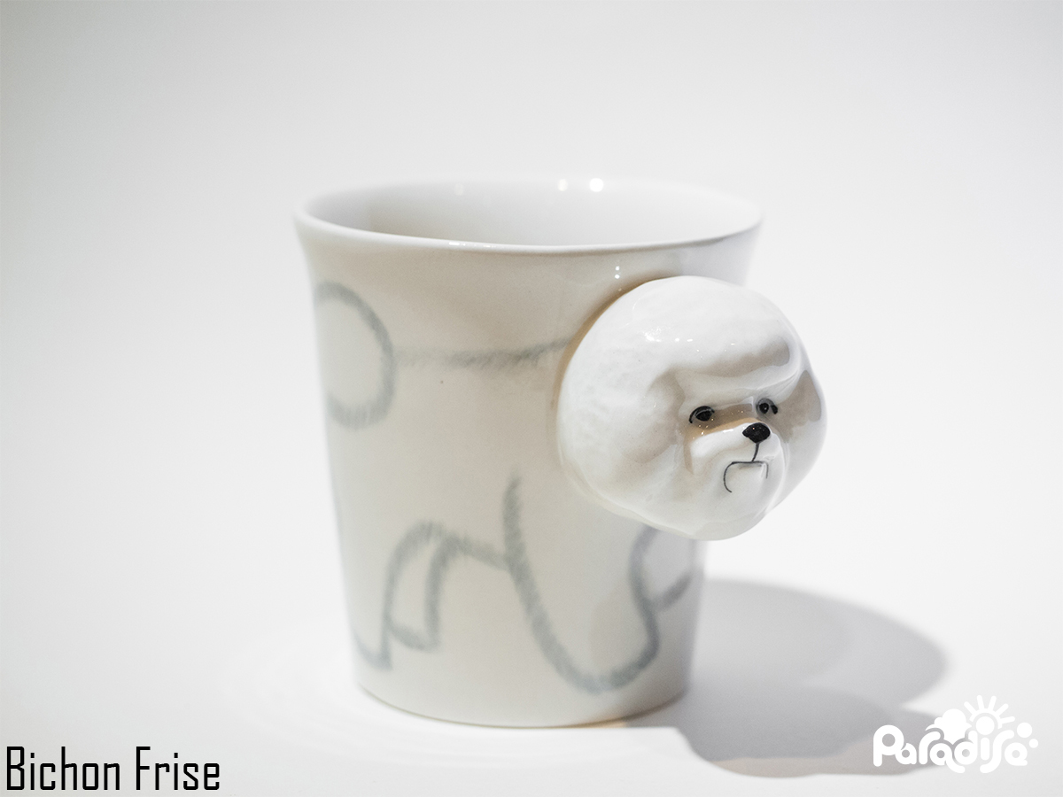 動物圖案 造型把手馬克杯 - 狗狗款(單款)  - Animal Mug - Dog style (single) 