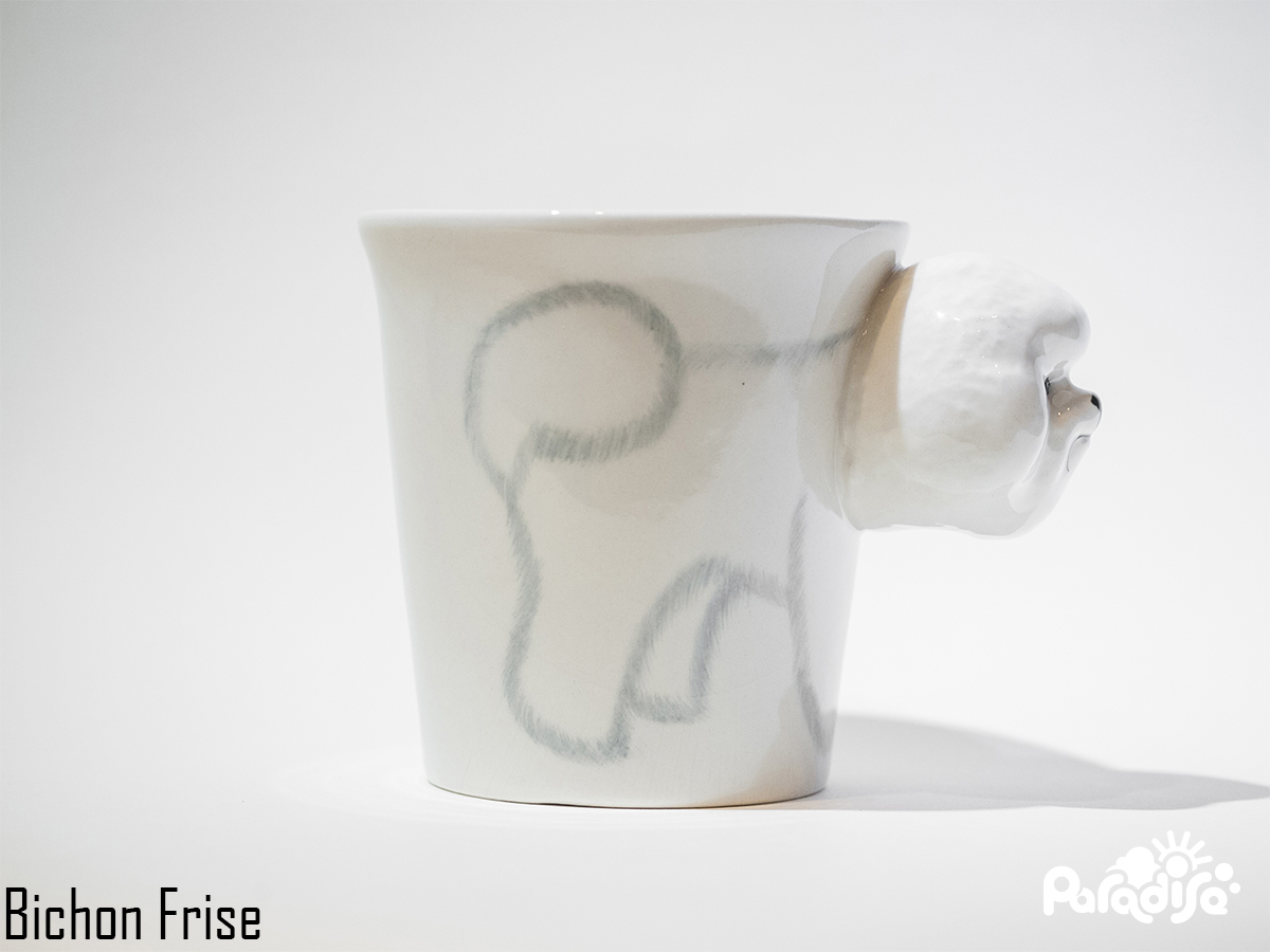 動物圖案 造型把手馬克杯 - 狗狗款(單款)  - Animal Mug - Dog style (single) 