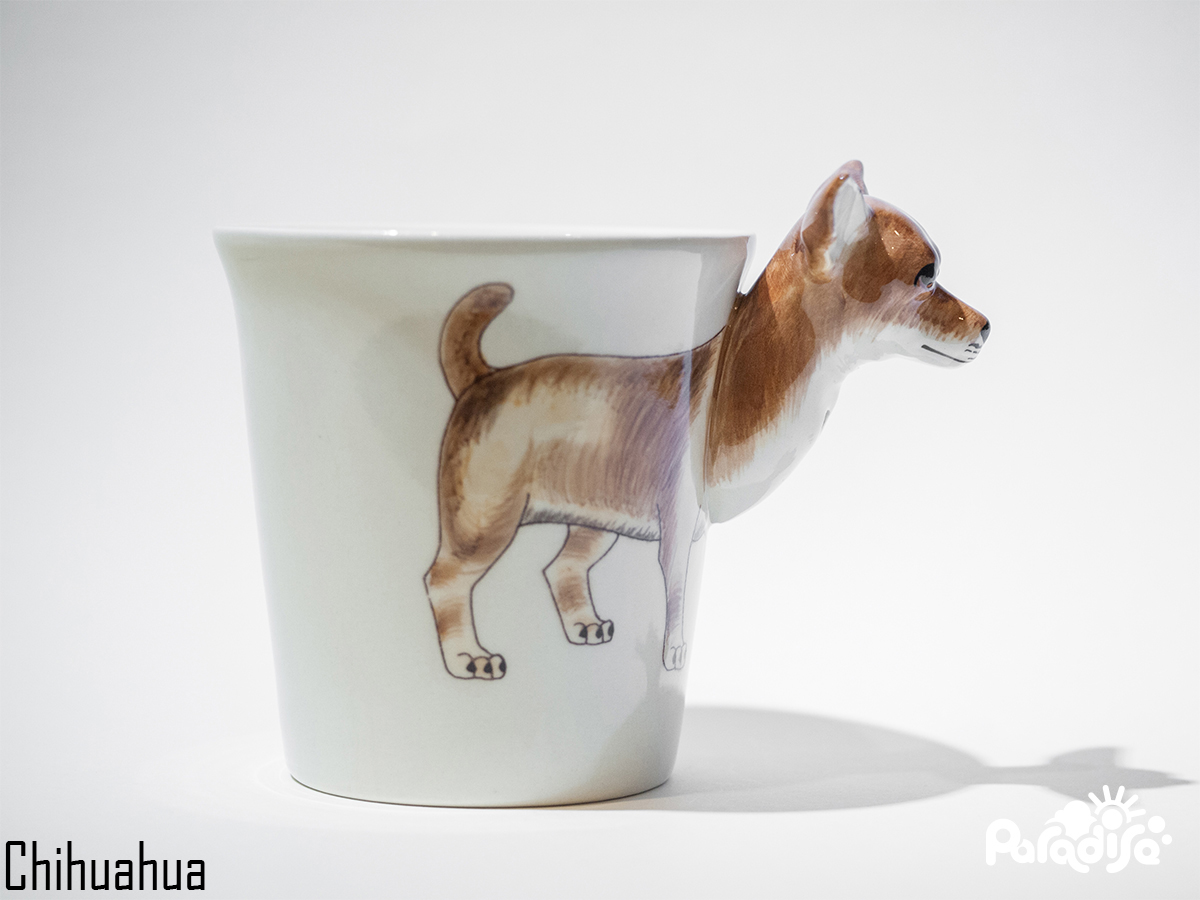 動物圖案 造型把手馬克杯 - 狗狗款(單款)  - Animal Mug - Dog style (single) 