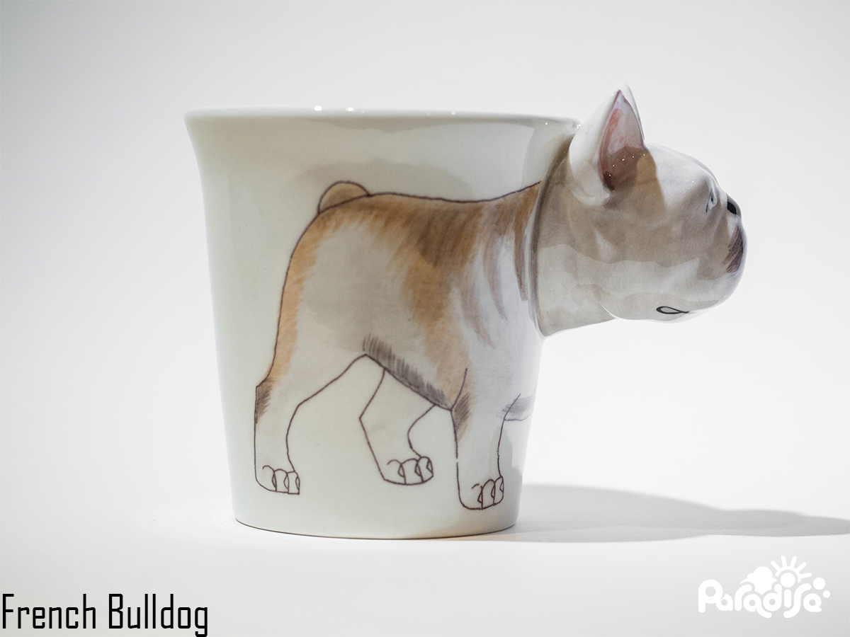 動物圖案 造型把手馬克杯 - 狗狗款(單款)  - Animal Mug - Dog style (single) 