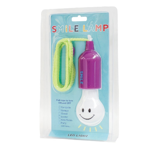 微笑吊繩掛燈 - 紫色 - Smile Lamp - Purple