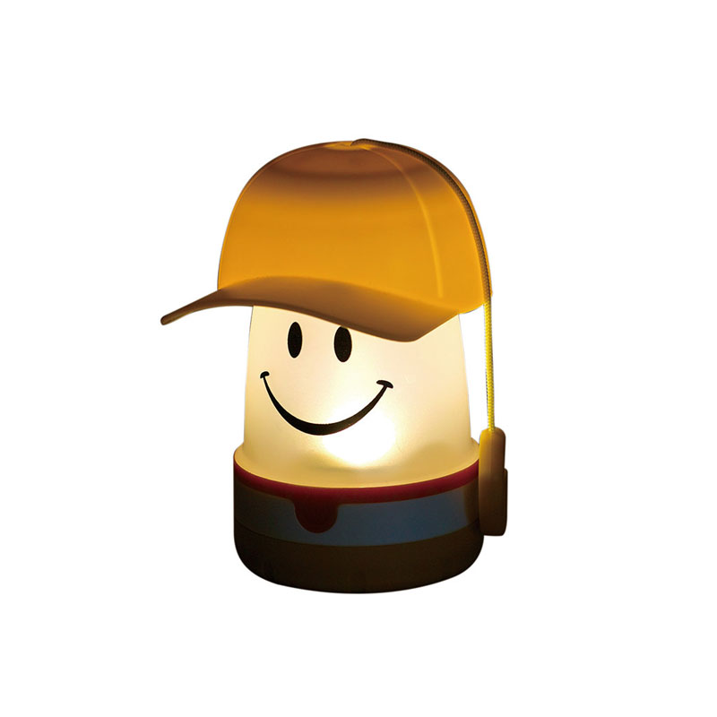 微笑LED露營燈 棒球帽款 - 黃色 - Smile Cap LED Lantern - Yellow