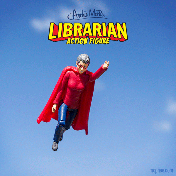 可動人偶吊卡系列 - 圖書館員 珍珠南西 - Archie McPhee Librarian Action Figure Nancy Pearl