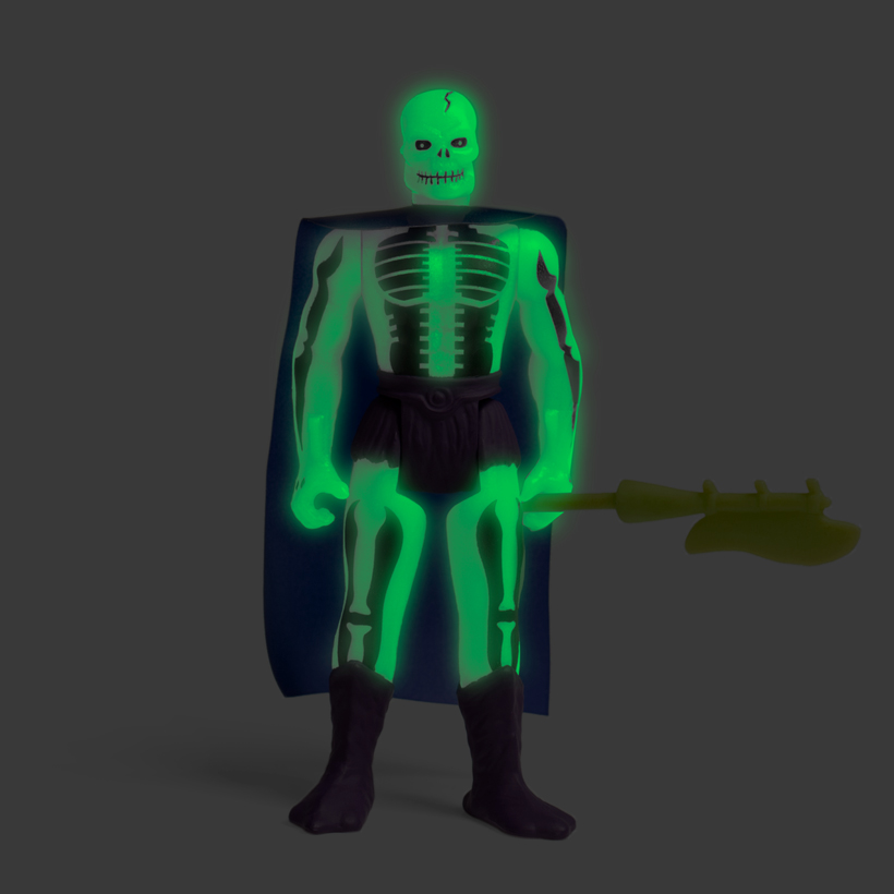 太空超人 3.75吋復古人偶 第四波 - 夜光骷髏 - ReAction 3.75" Figure seires - Master of the Universe Wave 4 - Scare Glow