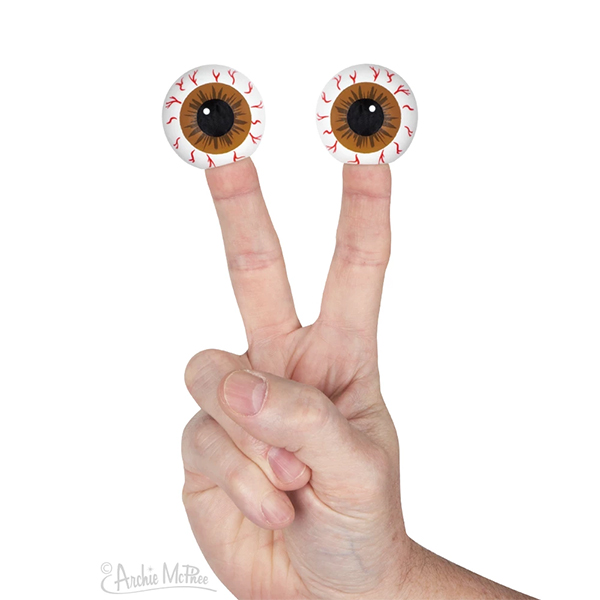 玩偶指套 眼球 - 隨機單抽 - Archie McPhee Eyeball Finger Puppet - assortment