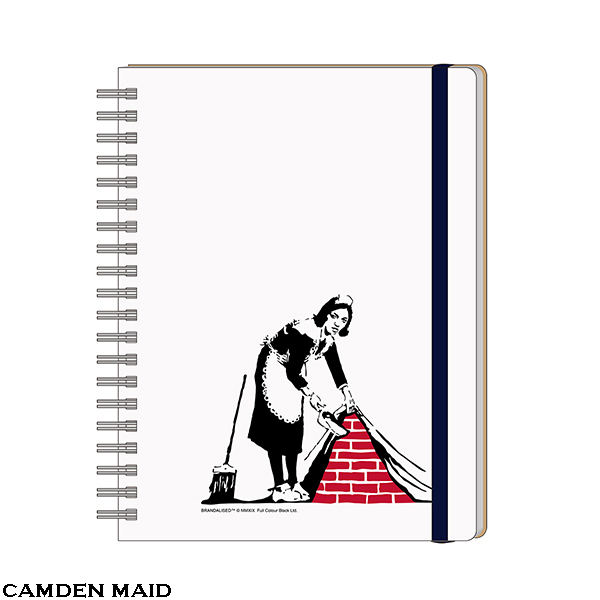 Banksy塗鴉圖像 筆記本 - 氣球女孩 / 愛心老鼠 / 鮮花炸彈客 / 康登女僕 / 塗鴉有罪 - BRANDALISED Note - Balloon Girl / Love Rat / Flower Bomber / Camden Maid / Graffiti Is A Crime