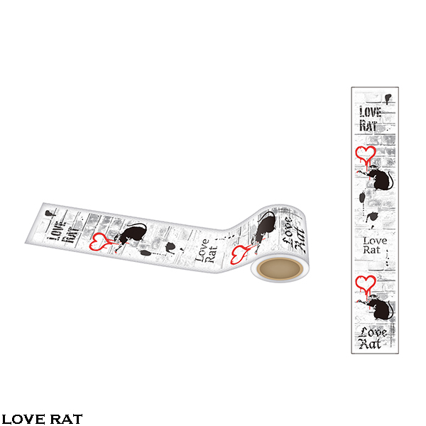 Banksy塗鴉圖像 裝飾膠帶 - 氣球女孩 / 愛心老鼠 / 鮮花炸彈客 / 康登女僕 / 塗鴉有罪 - BRANDALISED Masking Tape - Balloon Girl / Love Rat / Flower Bomber / Camden Maid / Graffiti Is A Crime