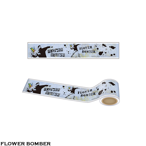 Banksy塗鴉圖像 裝飾膠帶 - 氣球女孩 / 愛心老鼠 / 鮮花炸彈客 / 康登女僕 / 塗鴉有罪 - BRANDALISED Masking Tape - Balloon Girl / Love Rat / Flower Bomber / Camden Maid / Graffiti Is A Crime