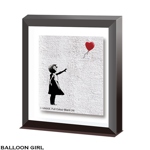 Banksy塗鴉圖像 迷你框形磁鐵 - 氣球女孩 / 愛心老鼠 / 鮮花炸彈客 / 康登女僕 / 塗鴉有罪 - BRANDALISED Mini Frame Magnet - Balloon Girl / Love Rat / Flower Bomber / Camden Maid / Graffiti Is A Crime