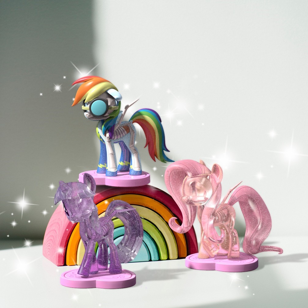 半剖系列 彩虹小馬 盒玩系列 - 隨機單抽 - Jason Freeny's Hidden Dissectable - My Little Pony - Assortment