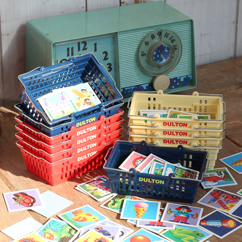 DULTON 迷你購物籃 - 紅色/橘色/黃色/綠色/海軍藍/米色/灰色 - DULTON Desktop Basket - Red/Orange/Yellow/Green/Navyblue/Ivory/Gray