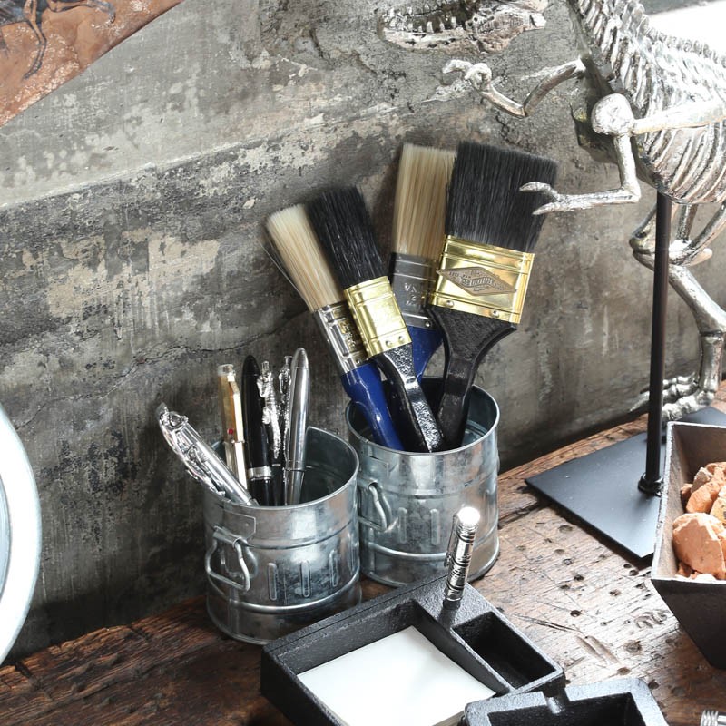 DULTON 金屬垃圾桶收納罐 - 紅色/米色/金屬色 - DULTON Micro garbage can - Red/Ivory/Galvanized 