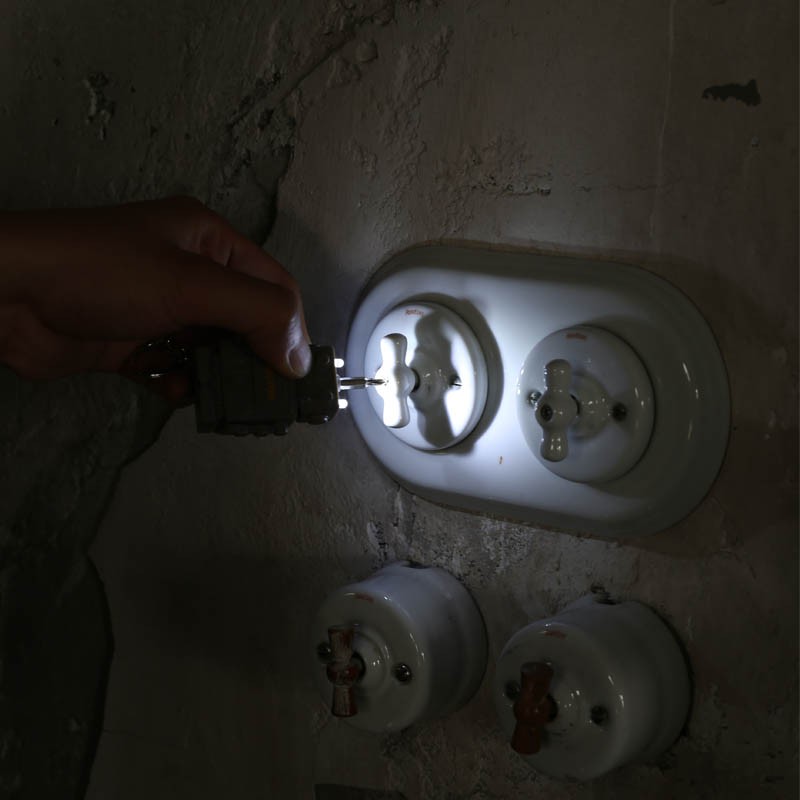 DULTON 機器人隨身工具鑰匙圈 - 紅色/藍色/灰色 - DULTON Tool key chain ''Robot'' - Red/Blue/Gray