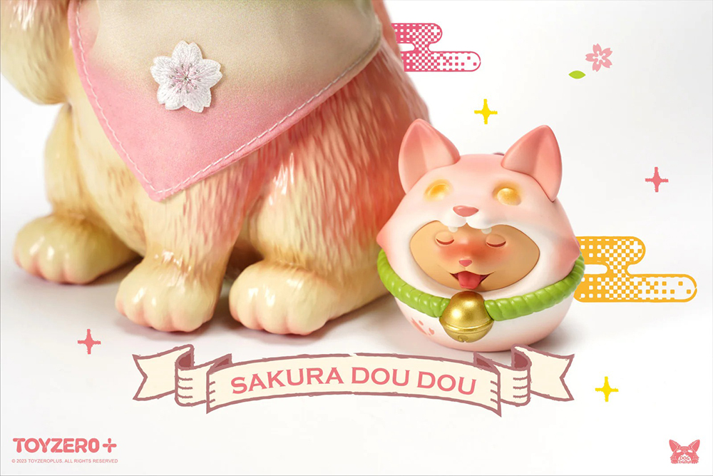 TOY0+ 當我們ㄍㄡˇ在一起 - 櫻花荳荳達摩 - TOYZEROPLUS X Dog Together - Dou Dou Daruma (Sakura)