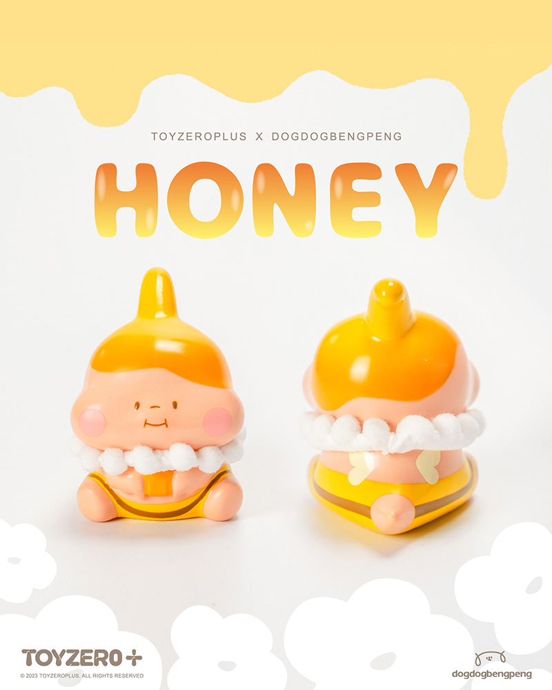 TOY0+ 狗狗的小跳步，繪蹦砰！ - 吃貨恐龍 蜜蜂小恐龍 ( 花邊龍 & 翼手龍 )  - TOYZEROPLUS X dog dog Beng Peng - Foodie Dinosaur Bee Together (Green & Orange)