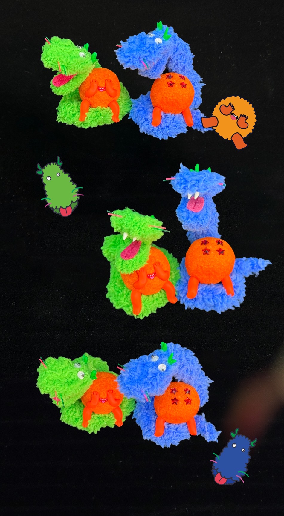 Minji手工作品 - 神秘 E - 綠色/藍色 - Kimmongni Minji Hand-made - Mystery Essi - Green/Blue