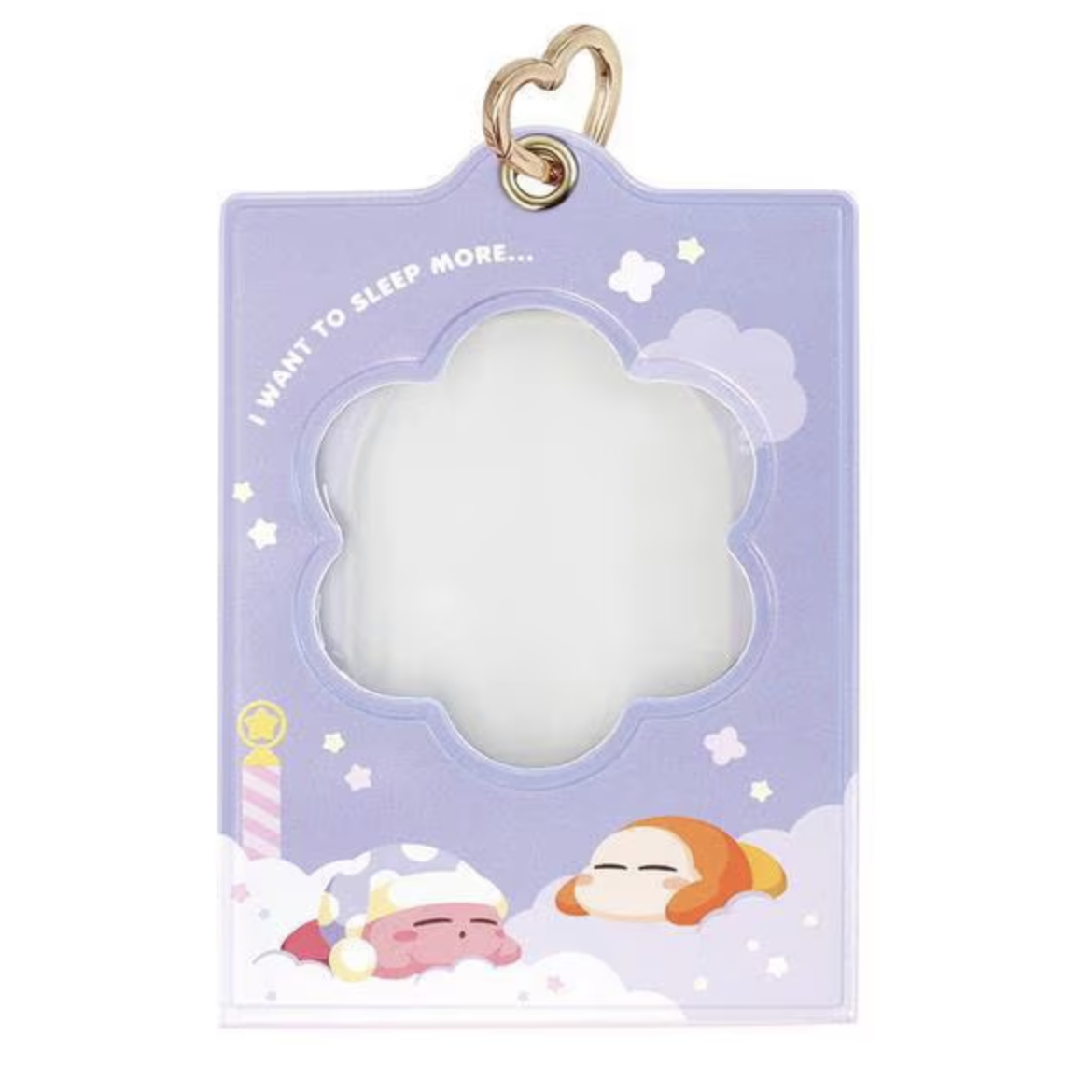 星之卡比 雙面兩用卡套 - 紫色 - Kirby Photo Stand Holder Round - Purple