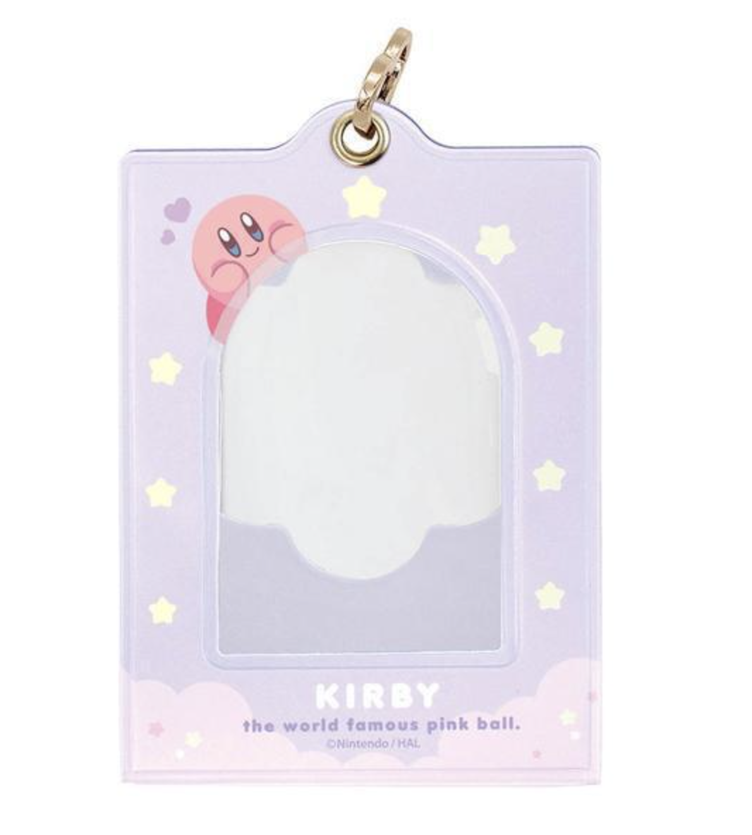 星之卡比 雙面兩用卡套 - 紫色 - Kirby Photo Stand Holder Round - Purple