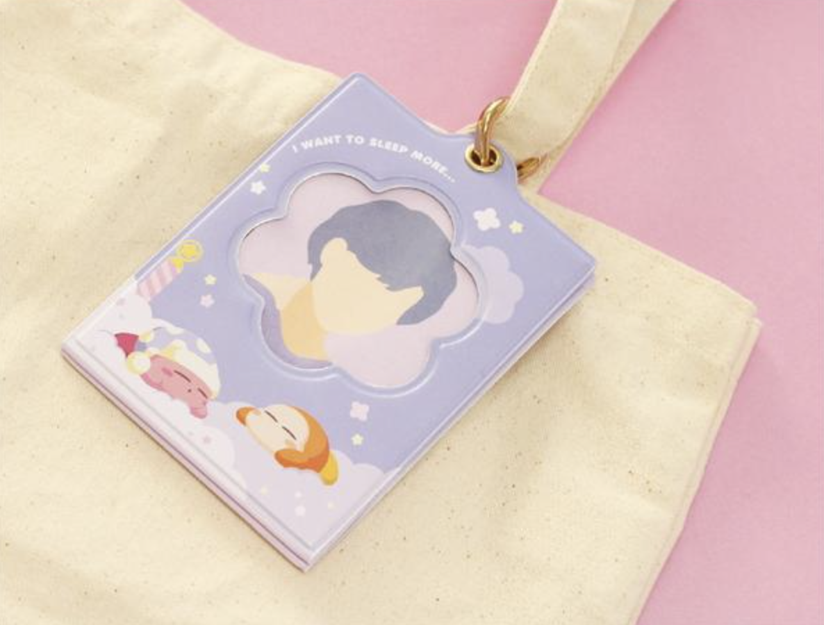 星之卡比 雙面兩用卡套 - 紫色 - Kirby Photo Stand Holder Round - Purple