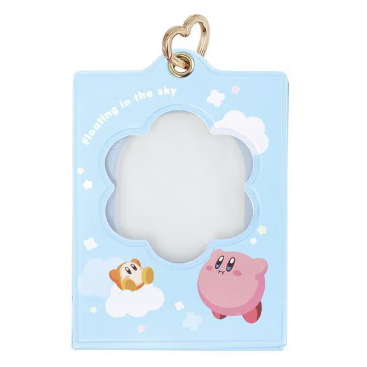 星之卡比 雙面兩用卡套 - 藍色 - Kirby Photo Stand Holder Round - Bule