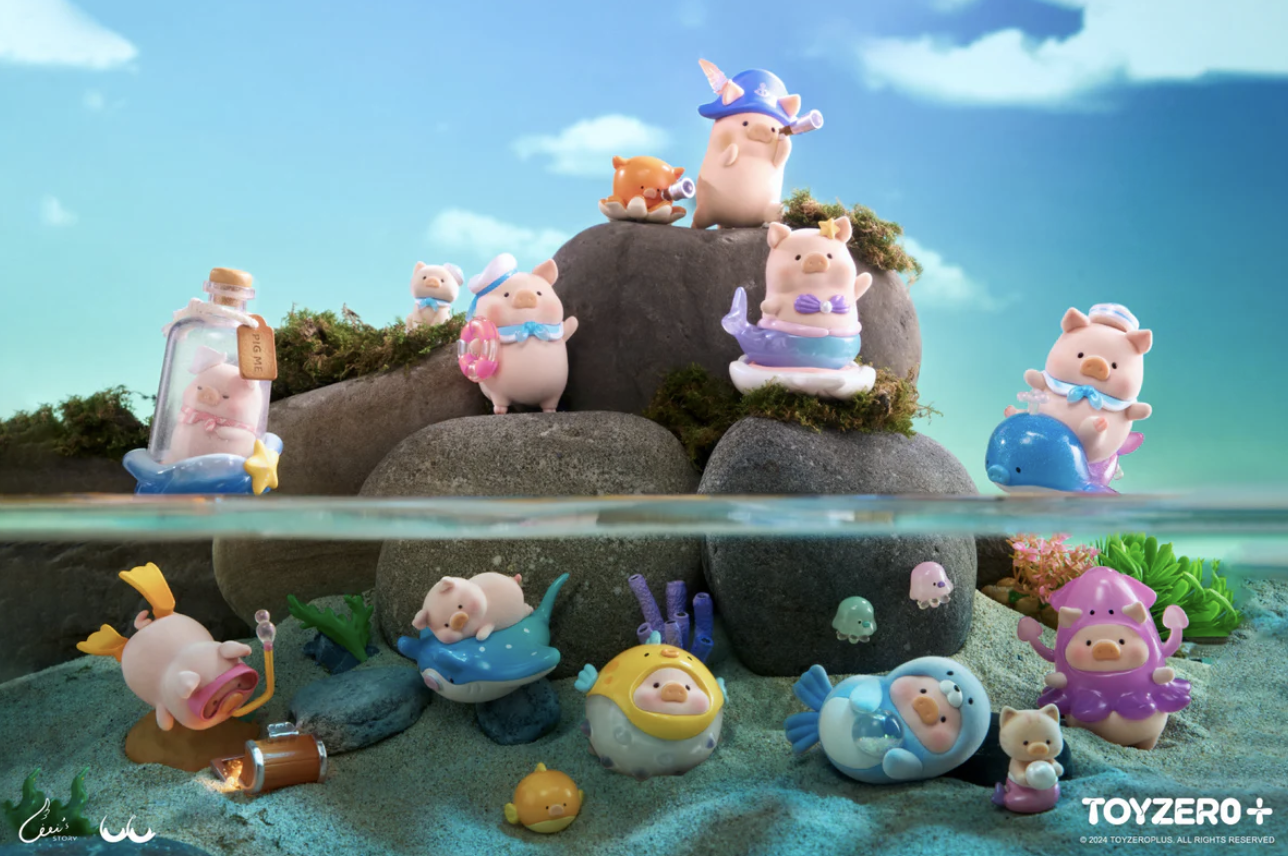 TOY0+ 罐頭豬 LuLu 海洋系列盒玩 - 隨機單抽 - TOYZEROPLUS X Cici's Story - LuLu the Piggy Ocean series - assortment