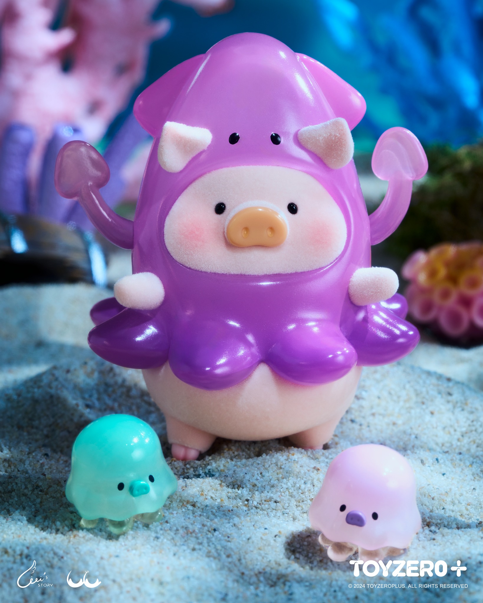 TOY0+ 罐頭豬 LuLu 海洋系列盒玩 - 隨機單抽 - TOYZEROPLUS X Cici's Story - LuLu the Piggy Ocean series - assortment