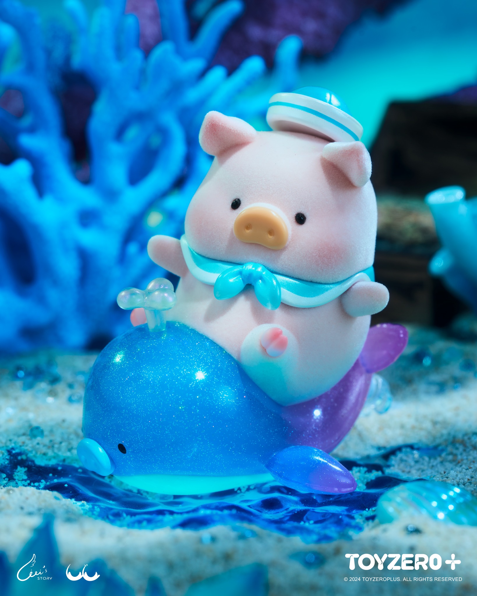 TOY0+ 罐頭豬 LuLu 海洋系列盒玩 - 隨機單抽 - TOYZEROPLUS X Cici's Story - LuLu the Piggy Ocean series - assortment