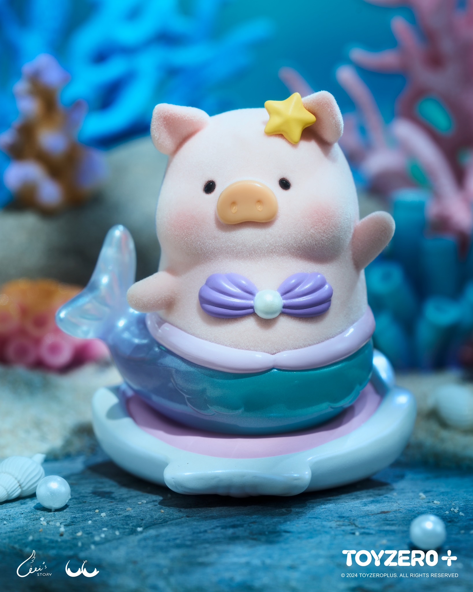 TOY0+ 罐頭豬 LuLu 海洋系列盒玩 - 隨機單抽 - TOYZEROPLUS X Cici's Story - LuLu the Piggy Ocean series - assortment