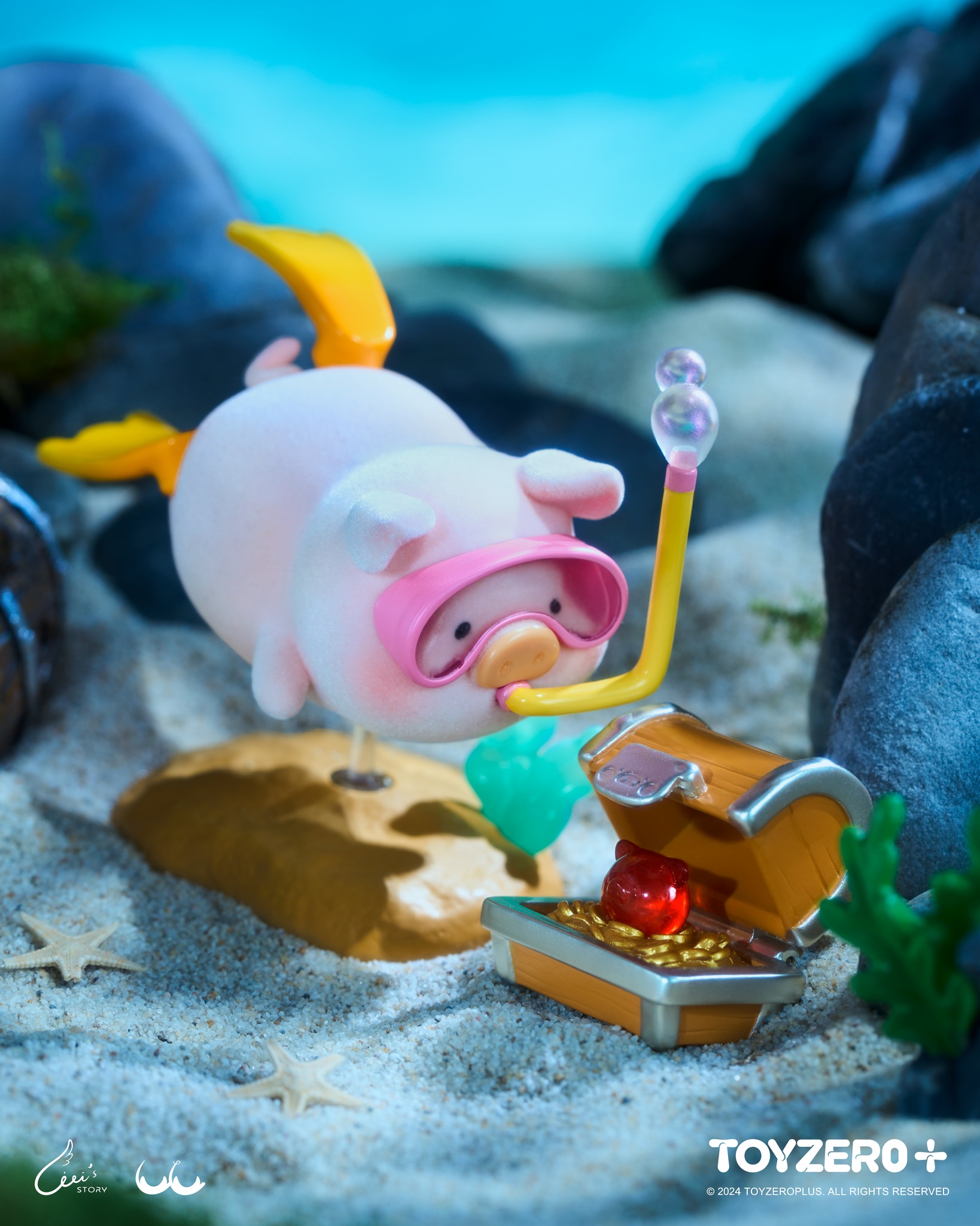 TOY0+ 罐頭豬 LuLu 海洋系列盒玩 - 隨機單抽 - TOYZEROPLUS X Cici's Story - LuLu the Piggy Ocean series - assortment