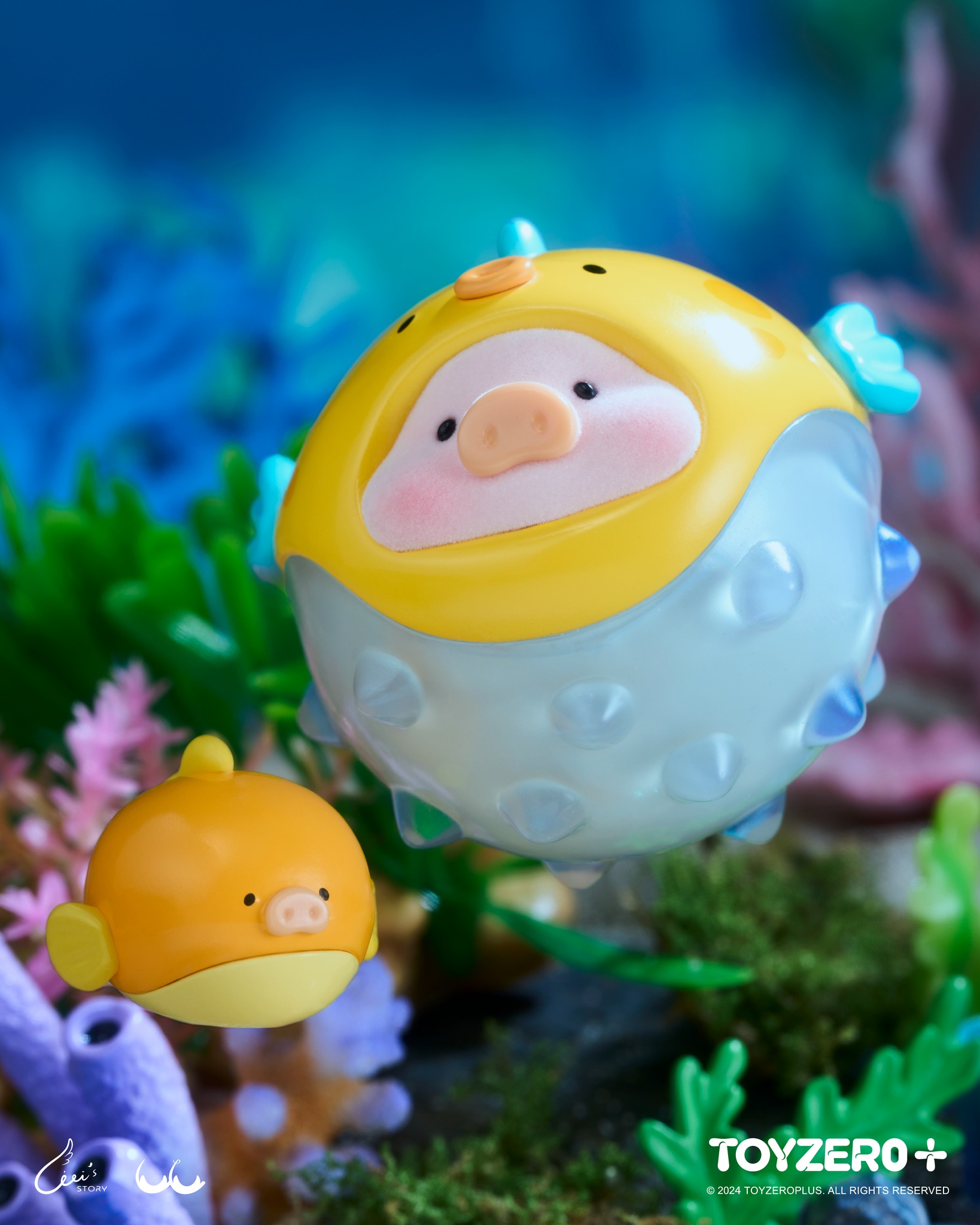 TOY0+ 罐頭豬 LuLu 海洋系列盒玩 - 隨機單抽 - TOYZEROPLUS X Cici's Story - LuLu the Piggy Ocean series - assortment