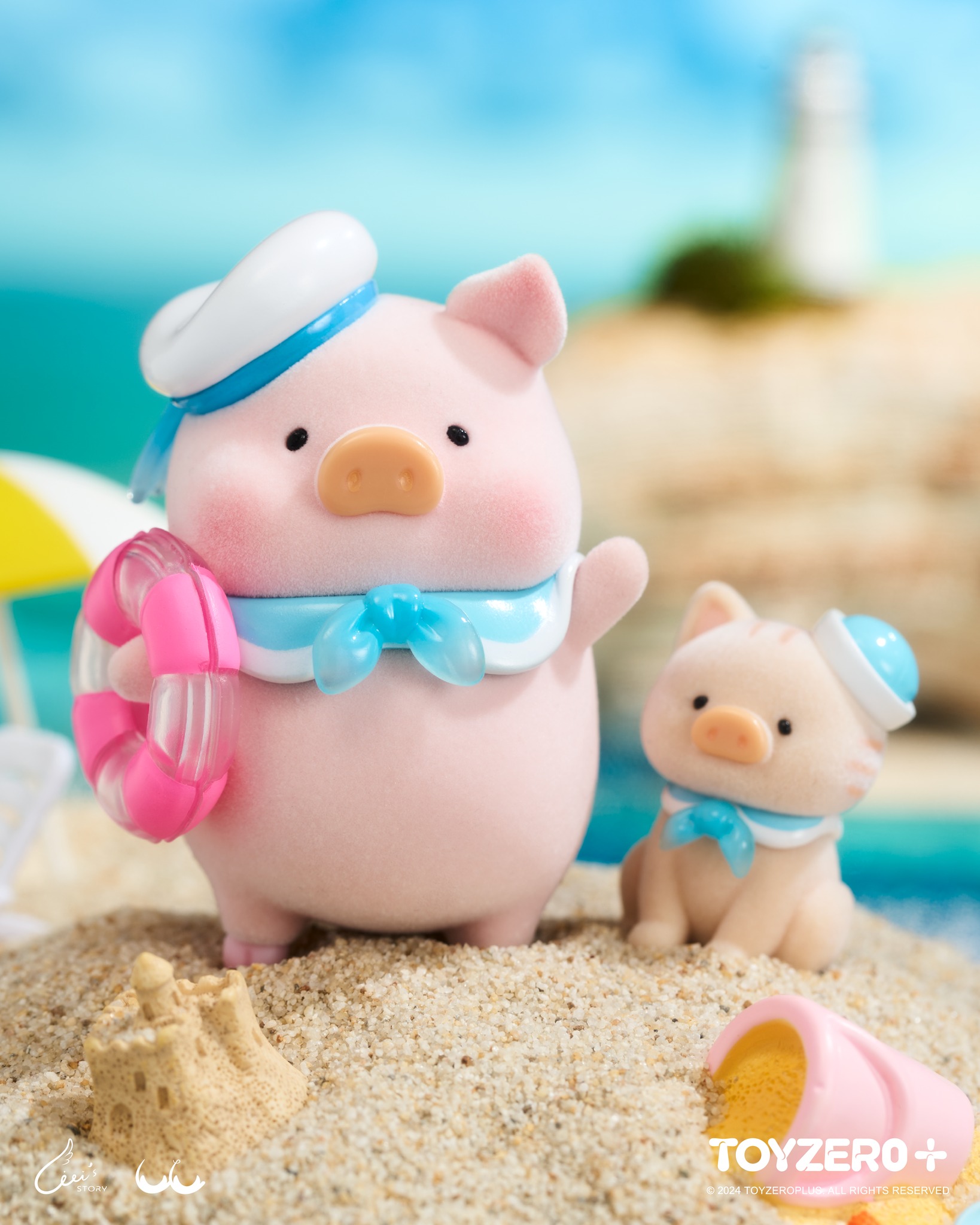 TOY0+ 罐頭豬 LuLu 海洋系列盒玩 - 隨機單抽 - TOYZEROPLUS X Cici's Story - LuLu the Piggy Ocean series - assortment