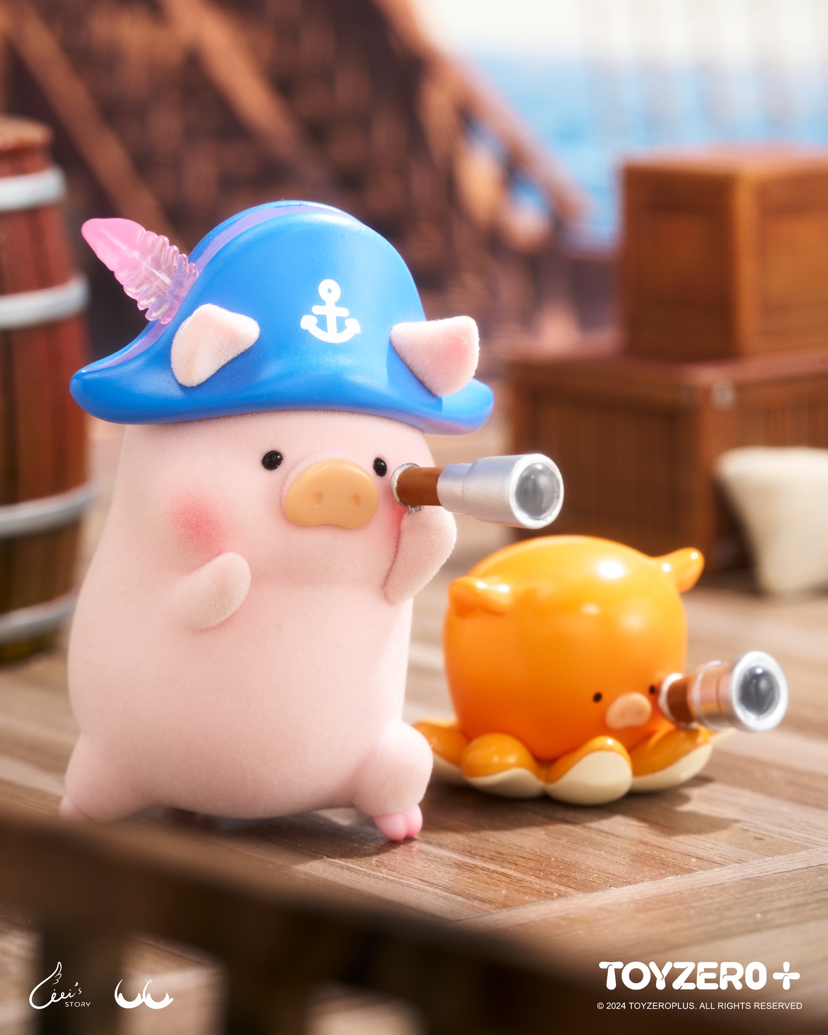 TOY0+ 罐頭豬 LuLu 海洋系列盒玩 - 隨機單抽 - TOYZEROPLUS X Cici's Story - LuLu the Piggy Ocean series - assortment