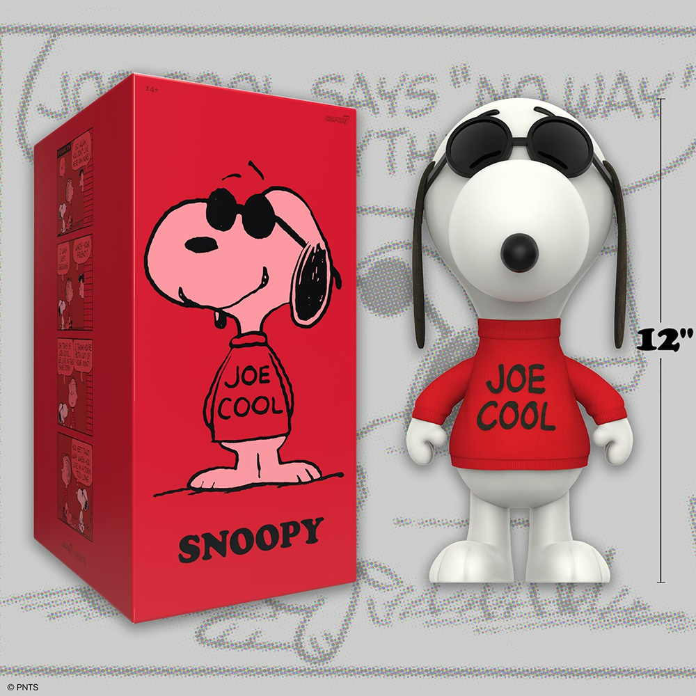 花生漫畫 巨大搪膠復古人偶 - 史努比 (酷哥喬) - Peanuts Supersize Vinyl - Snoopy (Joe Cool)
