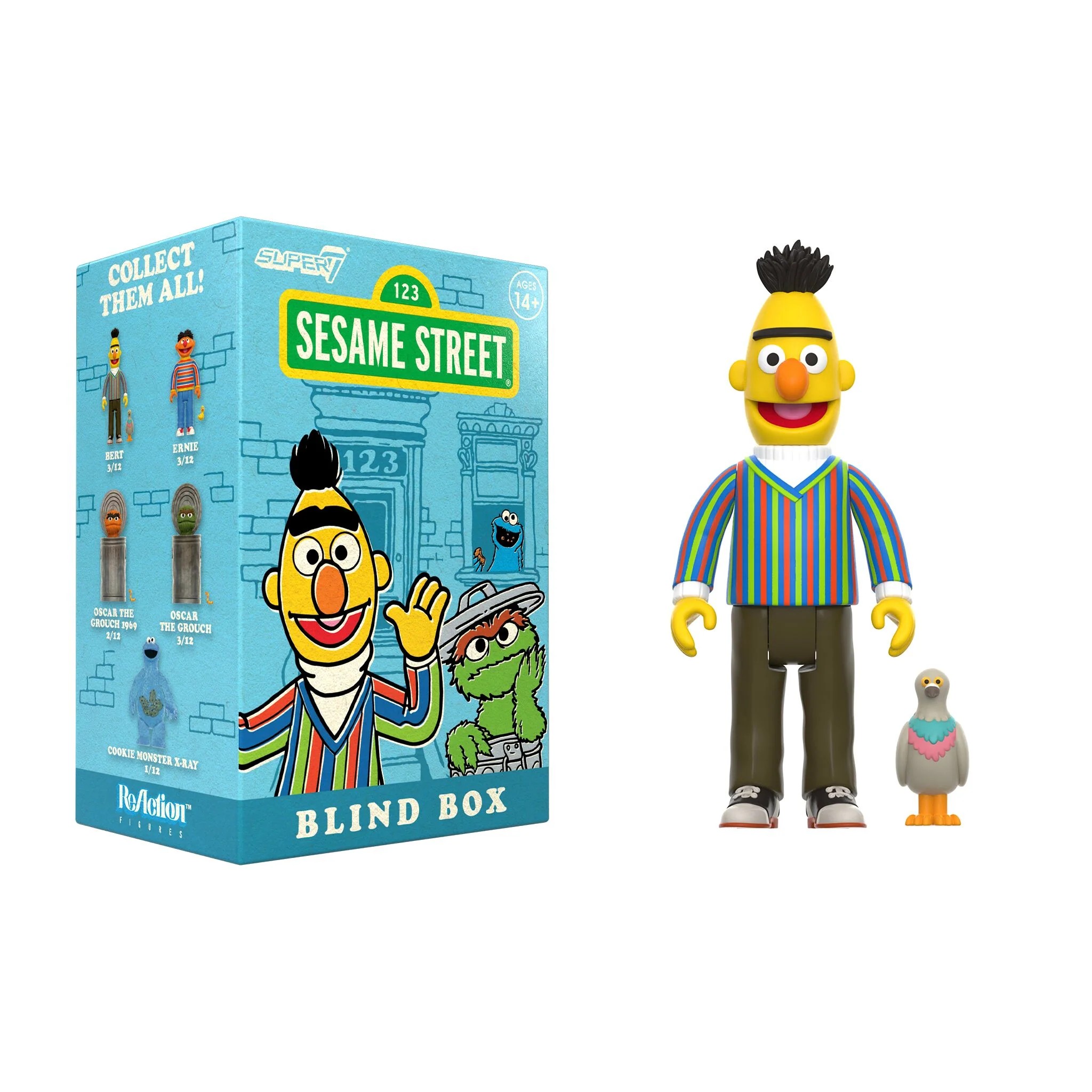芝麻街 3.75吋復古人偶 盒玩系列 - 隨機單抽 - ReAction 3.75" Figure Sesame Street Blind Box series - Assortment