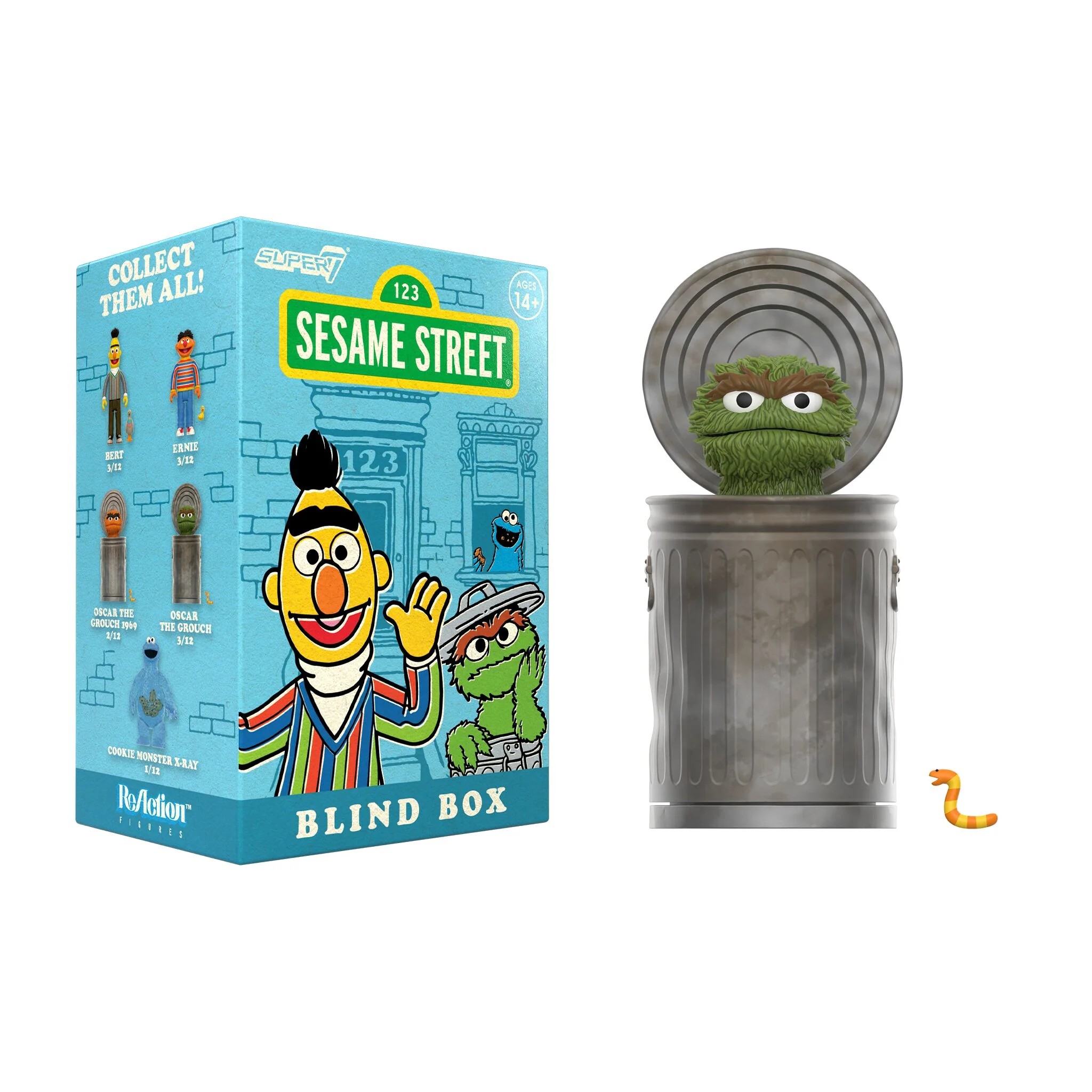 芝麻街 3.75吋復古人偶 盒玩系列 - 隨機單抽 - ReAction 3.75" Figure Sesame Street Blind Box series - Assortment