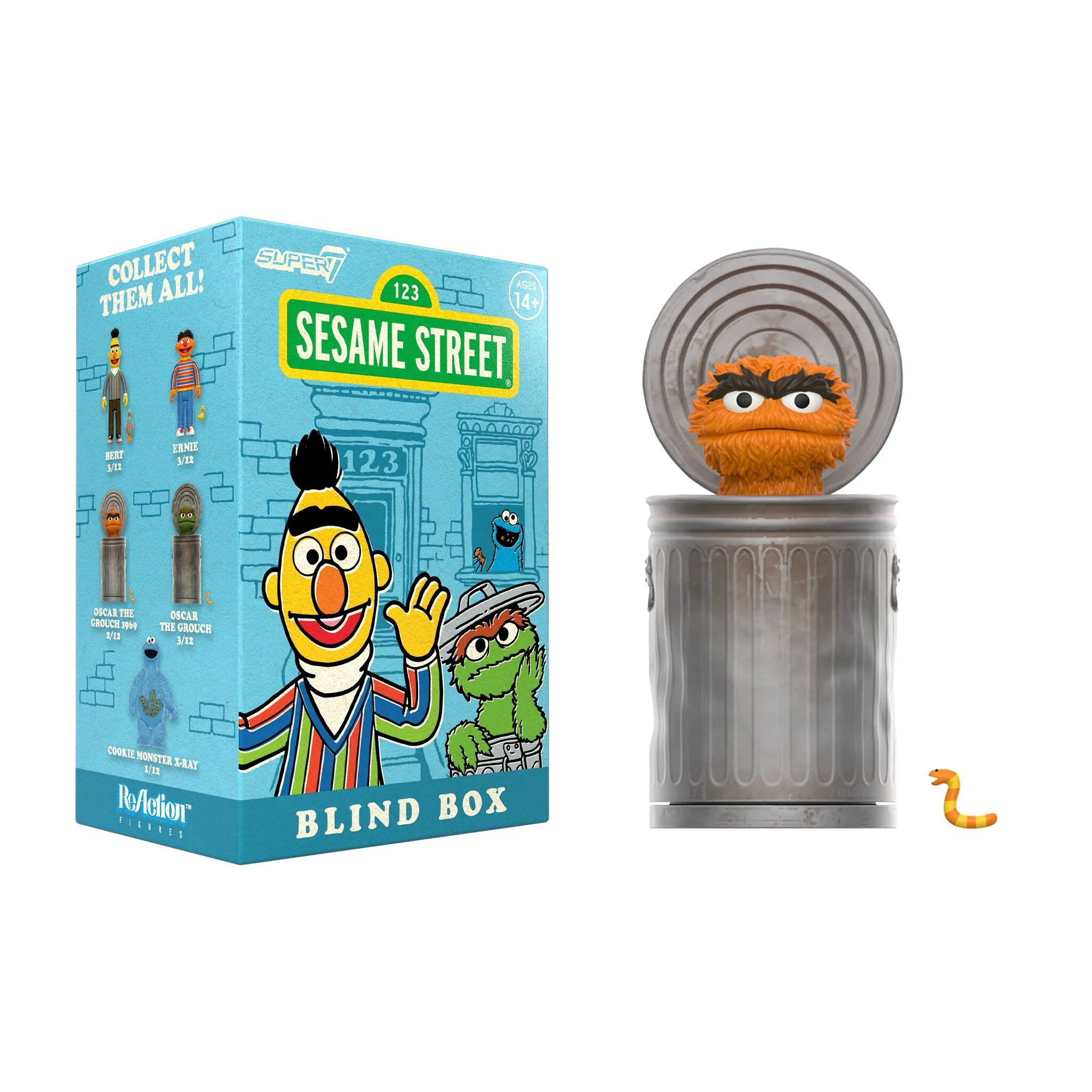 芝麻街 3.75吋復古人偶 盒玩系列 - 隨機單抽 - ReAction 3.75" Figure Sesame Street Blind Box series - Assortment