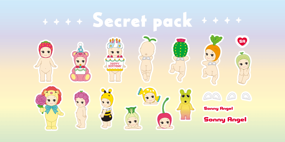 Sonny Angel 珍藏貼紙系列盒玩第二彈 - 隨機單抽  - Sonny Angel Sticker Pack series 2 - assortment 