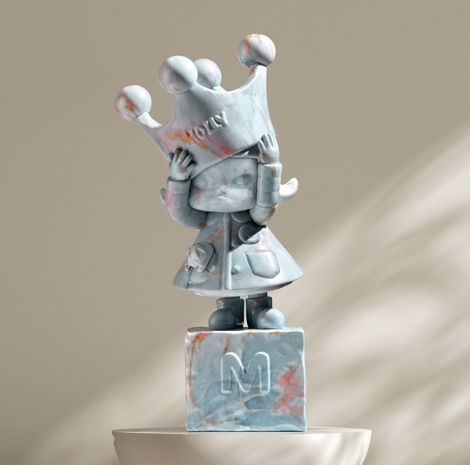Molly 周年雕塑經典回歸系列盒玩第二彈 - 隨機單抽 - POP MART X Kennyswork Anniversary Statues Classical Retro Series 2 - assortment