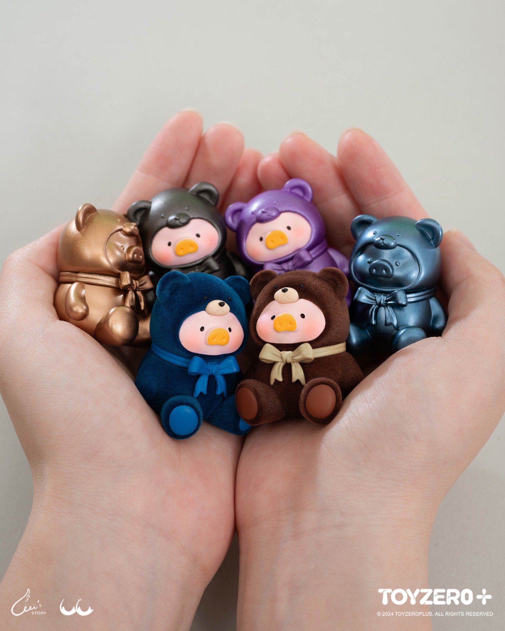 TOY0+ 罐頭豬 LuLu 泰迪萌粒系列袋抽 - 隨機單抽 - TOYZEROPLUS X Cici's Story - LuLu the Piggy Teddy Mini Series - assortment