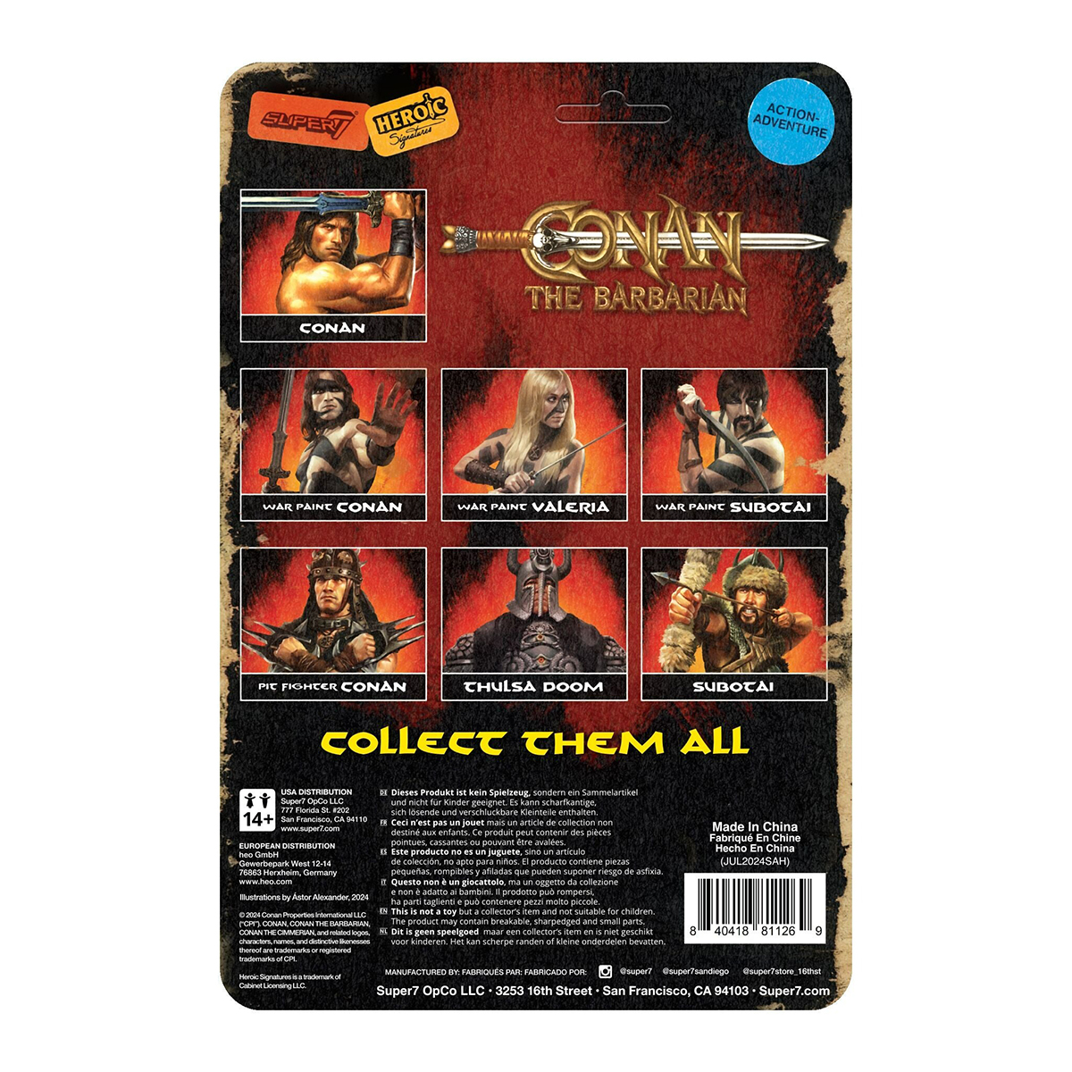 王者之劍 3.75吋復古人偶 - 柯南 (復活版) - ReAction 3.75" Figure Conan the Barbarian - Conan (Resurrected)