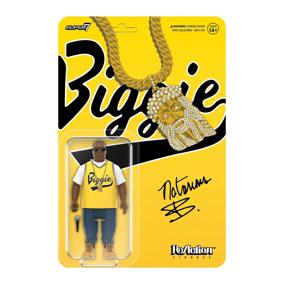 聲名狼藉先生 3.75吋復古人偶 第4波 - 黃背心造型 - ReAction 3.75" Figure Notorious B.I.G seires Wave 4 - Yellow Jersey