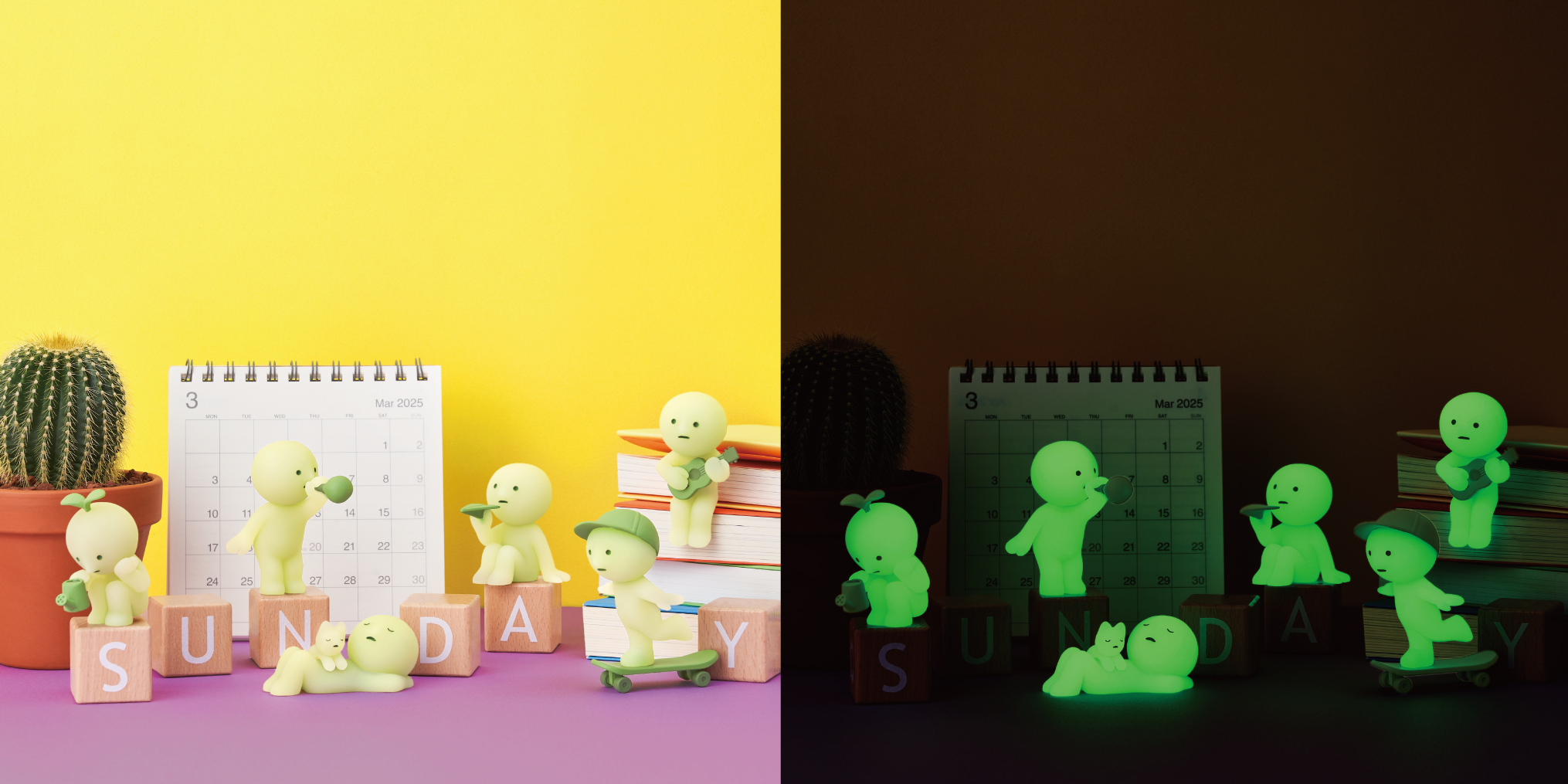 發光小精靈盒玩 週日篇 - 隨機單抽 - Smiski Sunday Series - Assortment