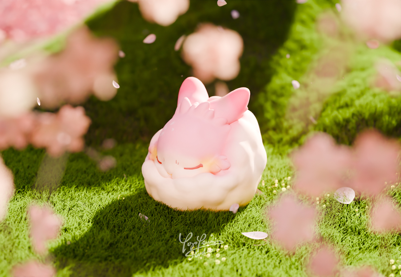 Raby棉球 櫻花配色 - Yoyo Yeung Studio - Raby Cotton Ball - Cherry Blossom ver.