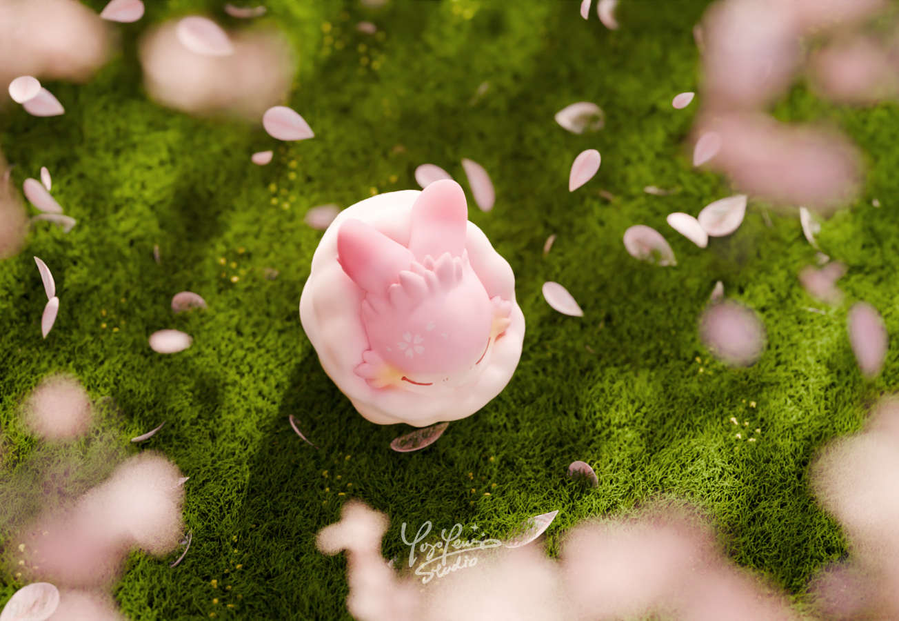 Raby棉球 櫻花配色 - Yoyo Yeung Studio - Raby Cotton Ball - Cherry Blossom ver.