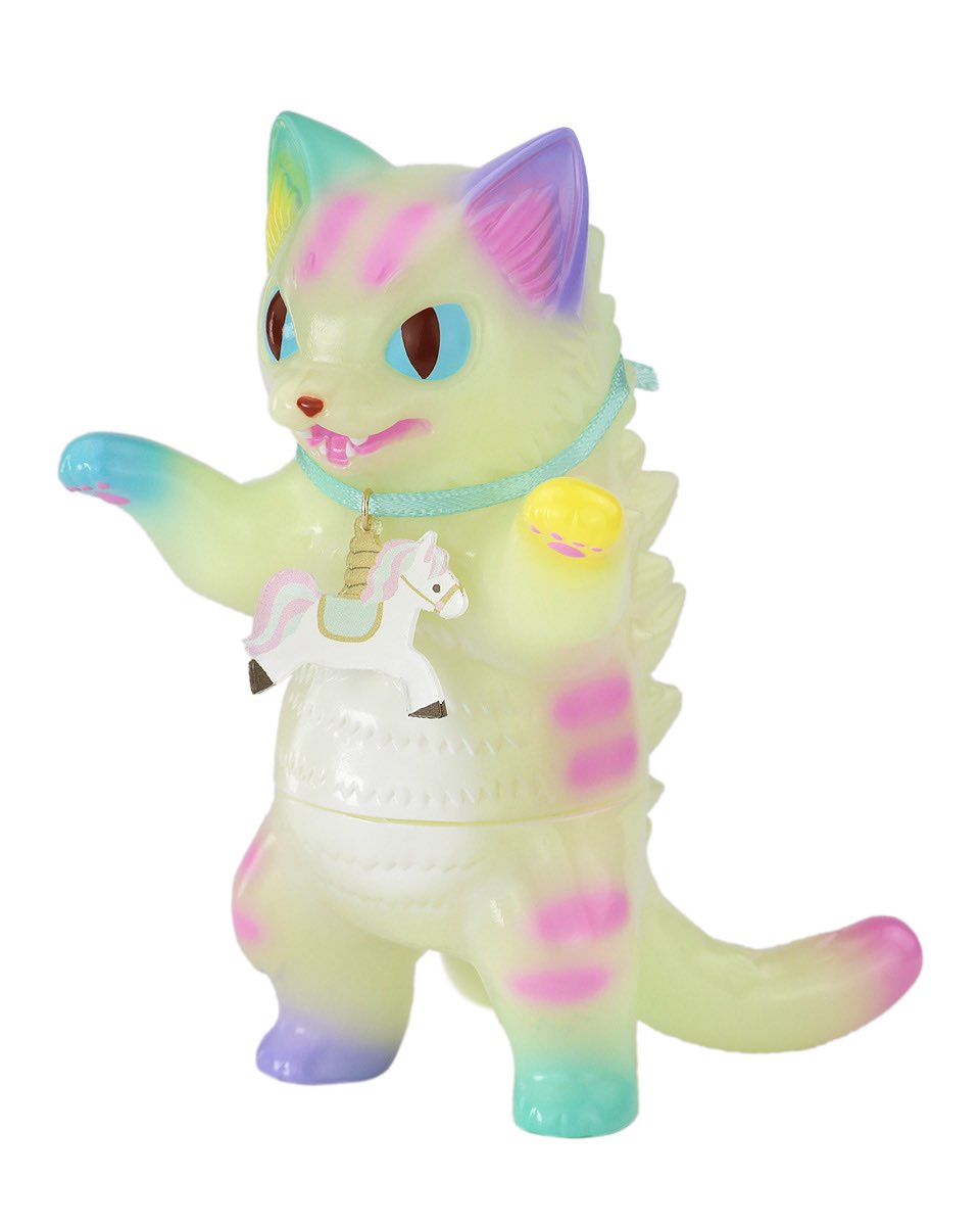小夏屋 軟膠玩偶 - 貓吉拉 旋轉木馬 V2 - Fewmany Konatsuya Sofubi (Soft Vinyl Figure) - Negora Carousel V2