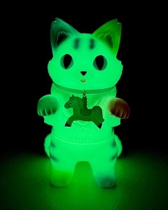 小夏屋 軟膠玩偶 - 長毛貓吉拉 旋轉木馬 V2 - Fewmany Konatsuya Sofubi (Soft Vinyl Figure) - Fluffy Negora Carousel V2