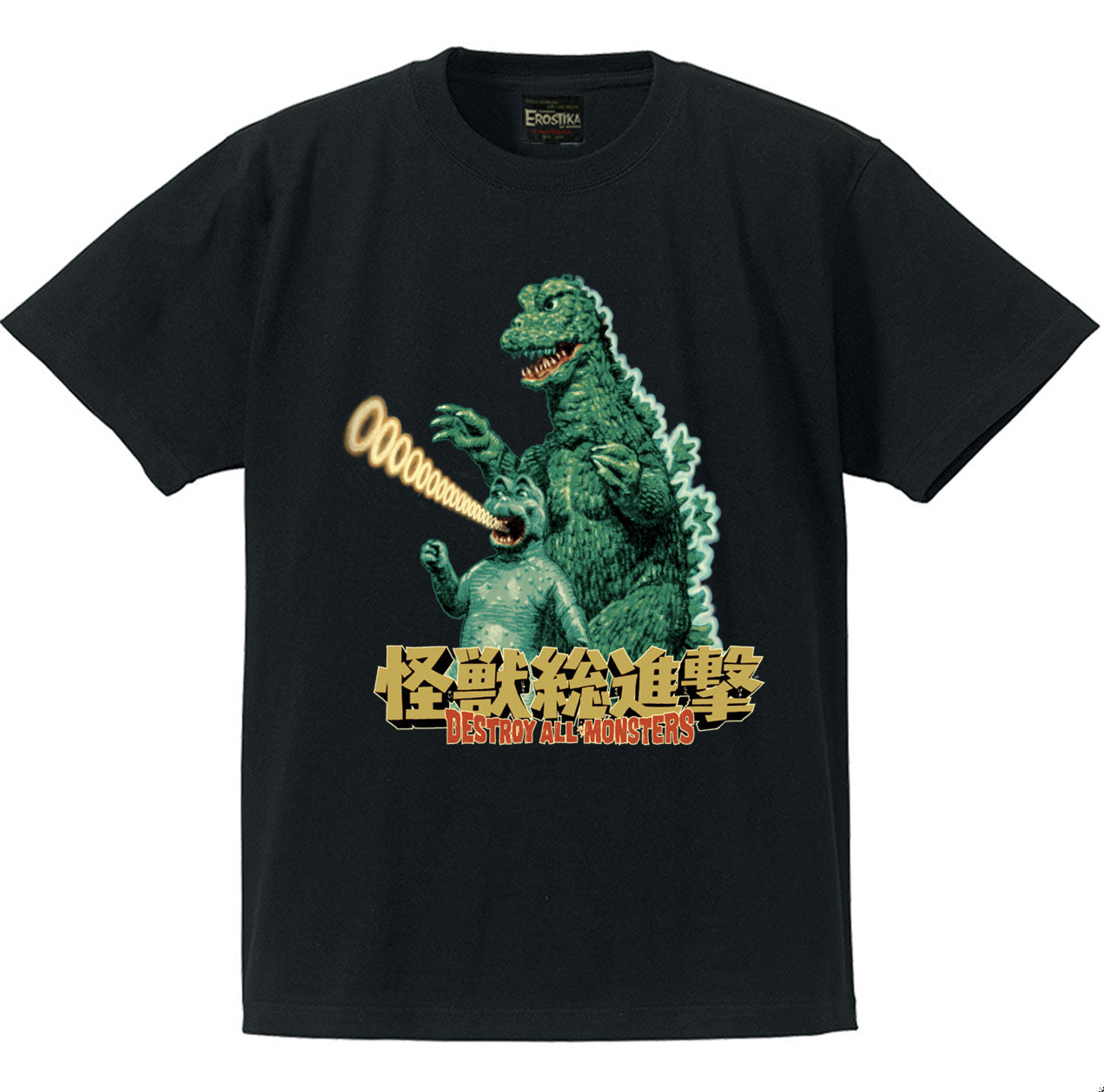 RJB 短袖T恤 - 怪獸總進擊 - Rockin' Jelly Bean Short Sleeve T-shirt - Godzilla & Minilla Black