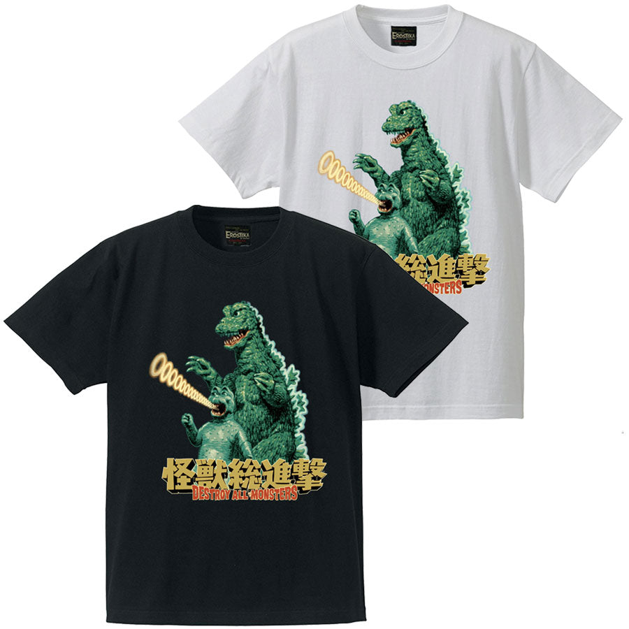 RJB 短袖T恤 - 怪獸總進擊 - Rockin' Jelly Bean Short Sleeve T-shirt - Godzilla & Minilla Black