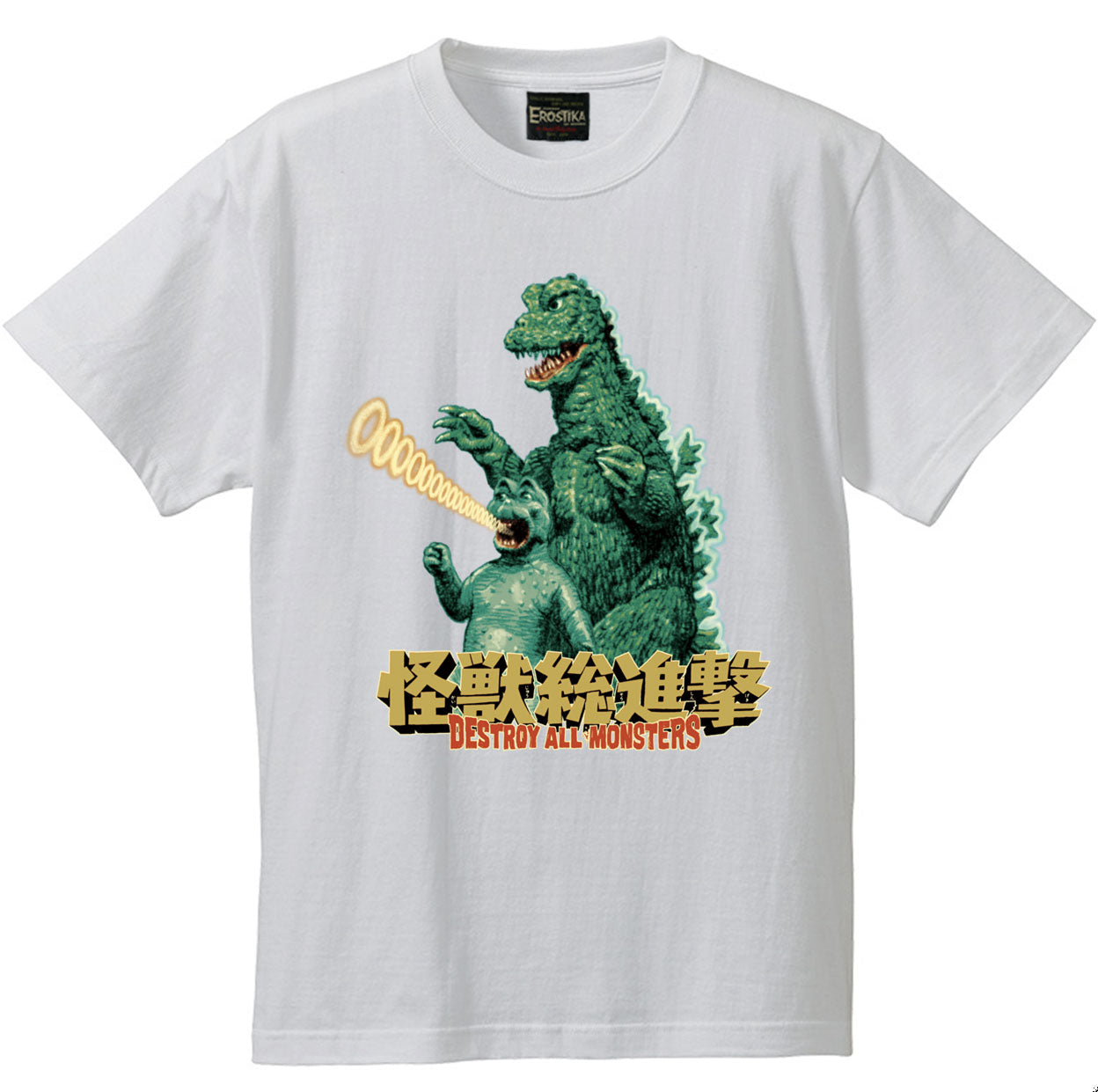 RJB 短袖T恤 - 怪獸總進擊 - Rockin' Jelly Bean Short Sleeve T-shirt - Godzilla & Minilla White