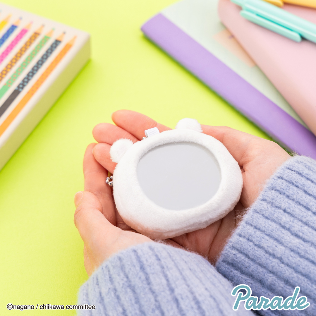 吉伊卡哇鏡子玩偶吊飾 - 小桃 - Chiikawa Mascot Mirror - Momonga